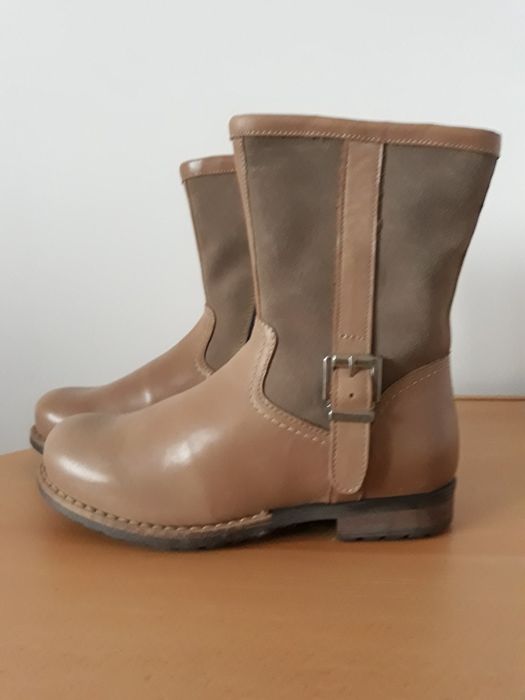 Cizme din piele cu blana