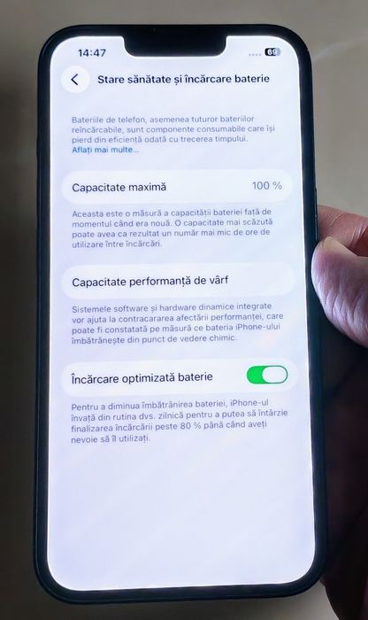 IPhone 13 5G Midnight 128 GB impecabil, baterie 100 % + cadou !