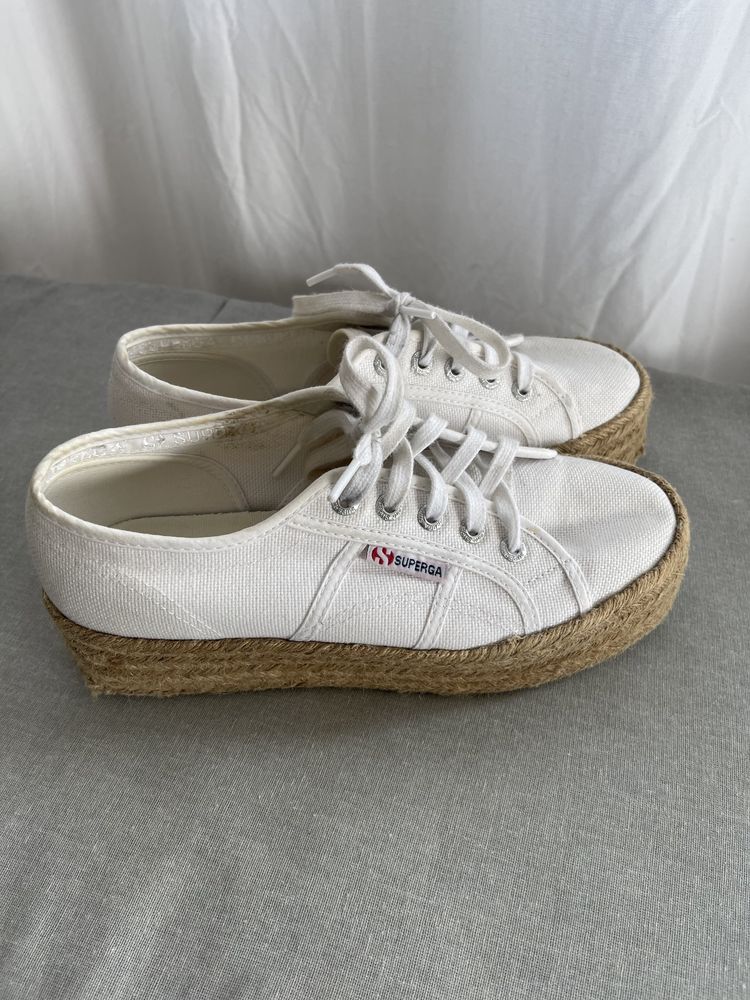 Espadrile Superga cu platformă 38