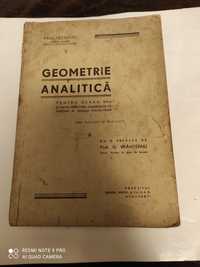 Manual de geometrie analitica autor Paul Iscovici 1946