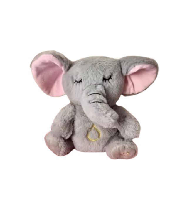 Дишащо слонче – Светеща, дишаща и музикална плюшена играчка