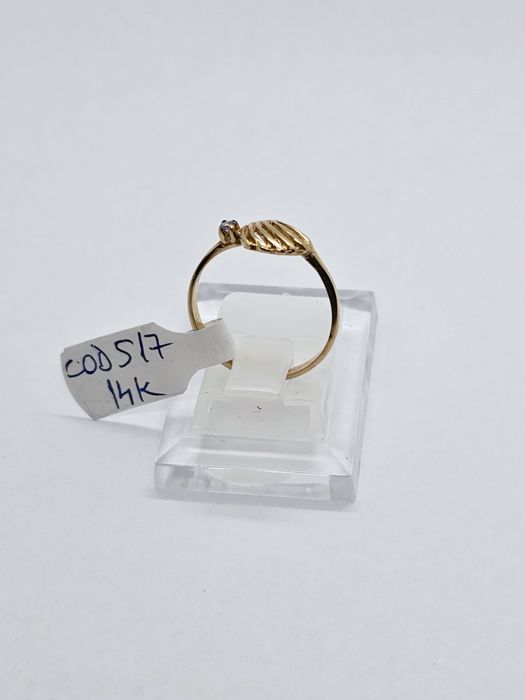 Vand inel dama din aur 14 k 1.52 g cod 517