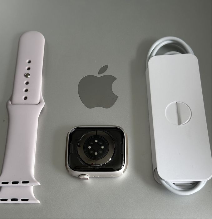 Apple Watch 7 Silver Ceramic Case 45mm GPS LTE / Nefolosit NOU - Acces