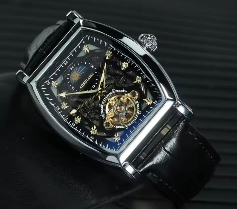 НОВ Мъжки автоматичен часовник с лунна фаза