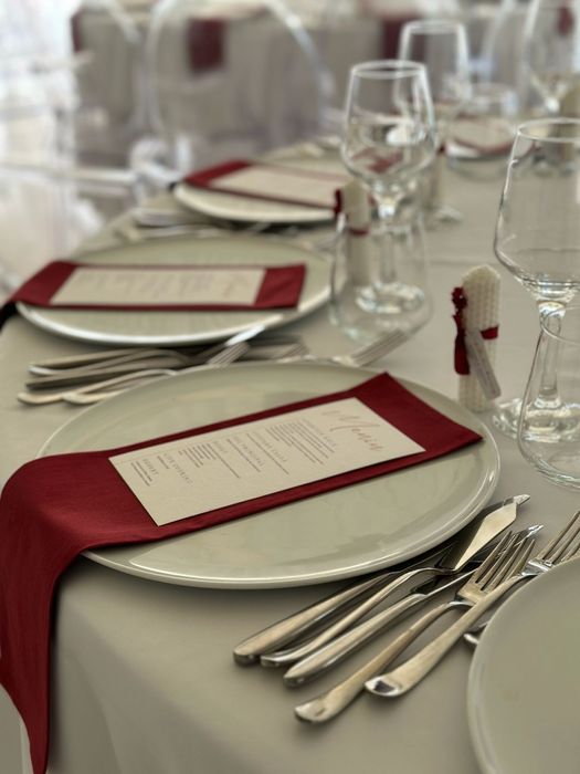 Vand servete burgundy - bumbac 100%