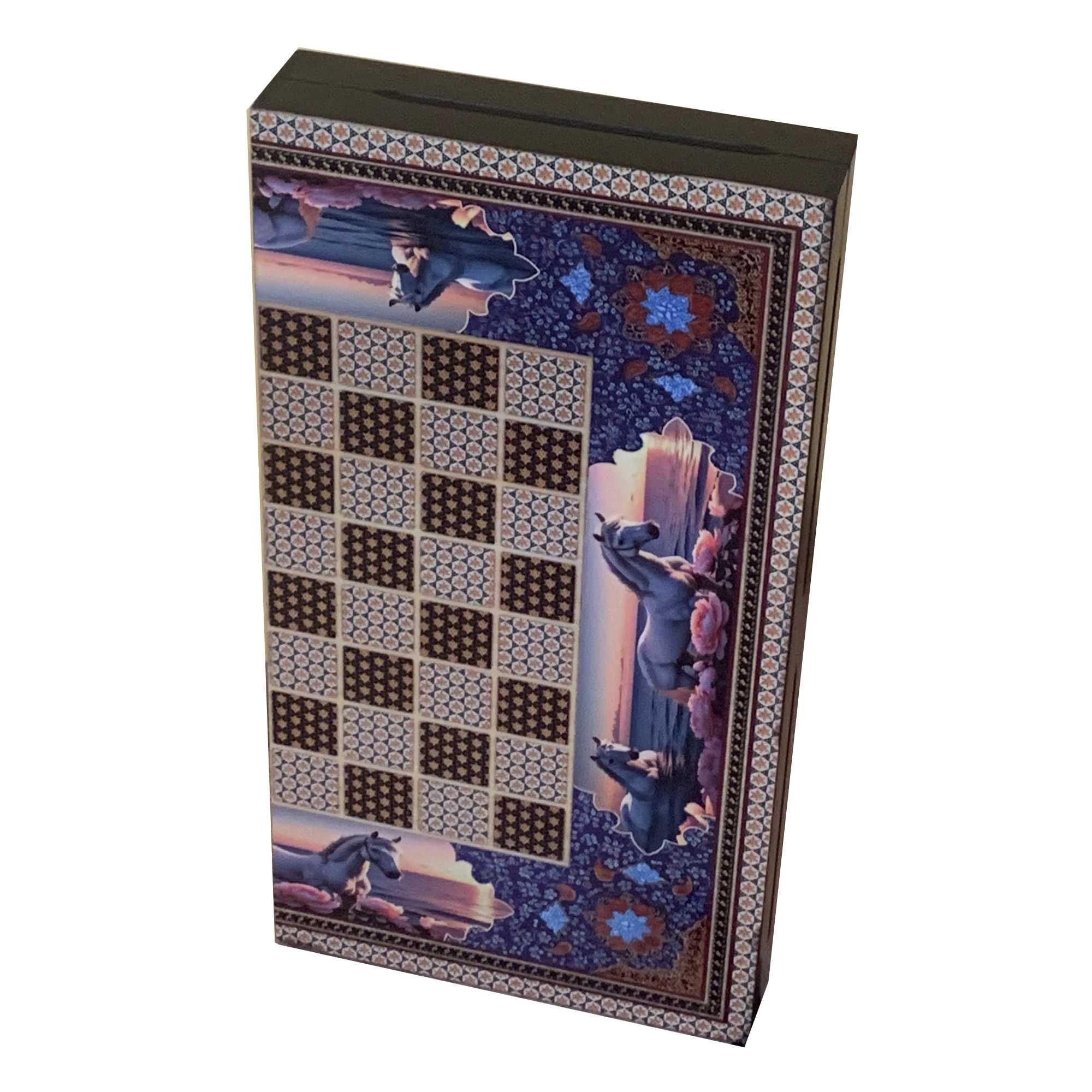 HorsePower Табла с Дървено Покритие и Фигура на Кон 48x48