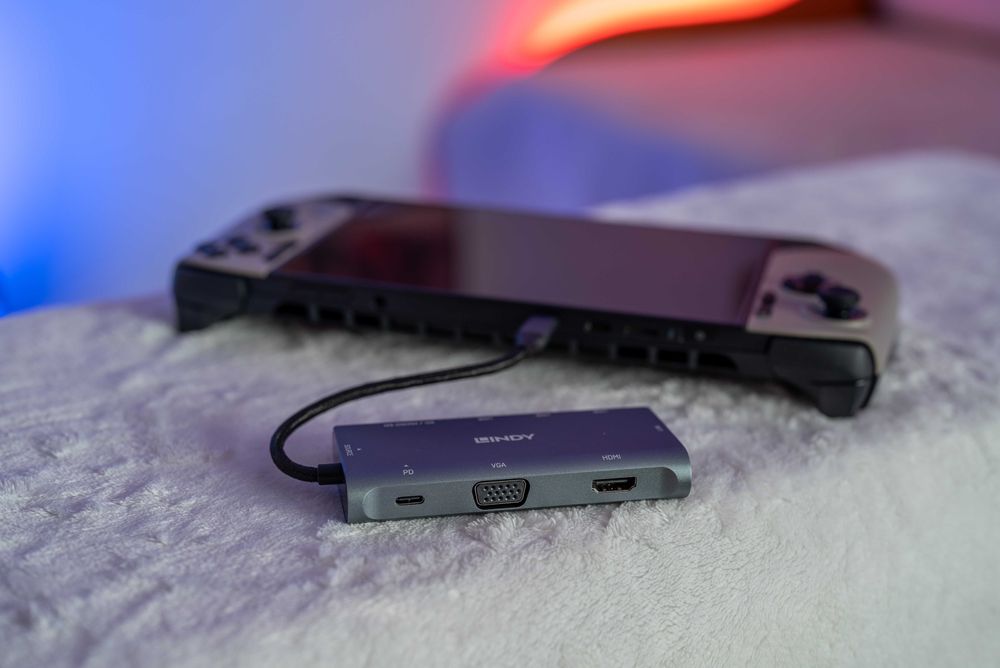 LINDY adaptor USB  3.1 Type C, Docking Station HDMI 4K, LAN Gigabit