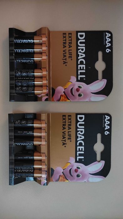 set 6 baterii Duracell AAA sau AA  = 15 ron