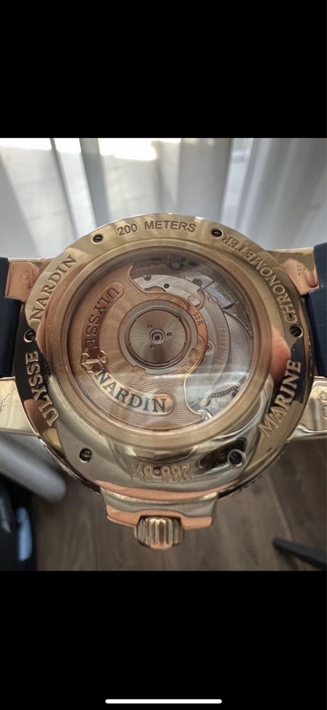 Ulysse Nardin Maxi Marine 43mm 18K Rose Gold Перфектен