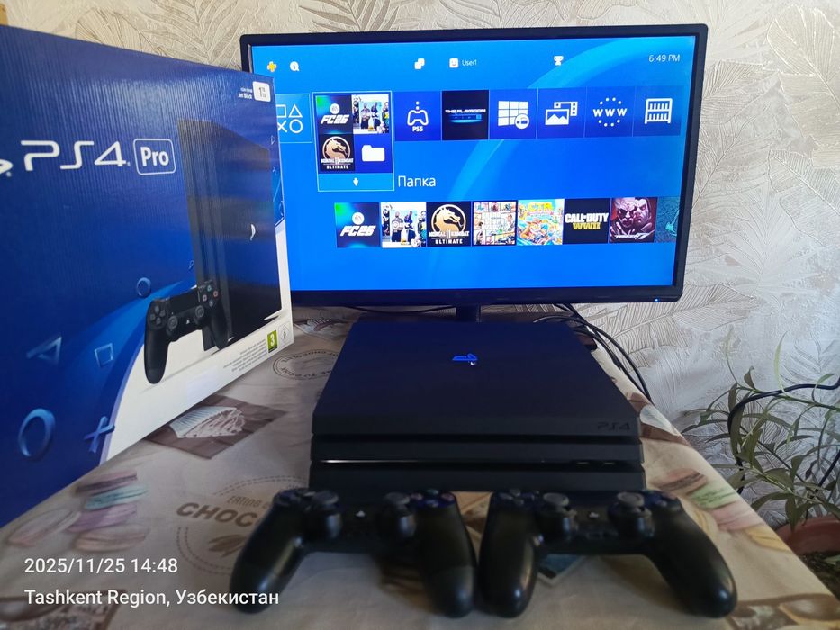 Sony playstation 4 PRO 1TB 4UHD +20 игры и 3 месяц гарантия ps4 пс4