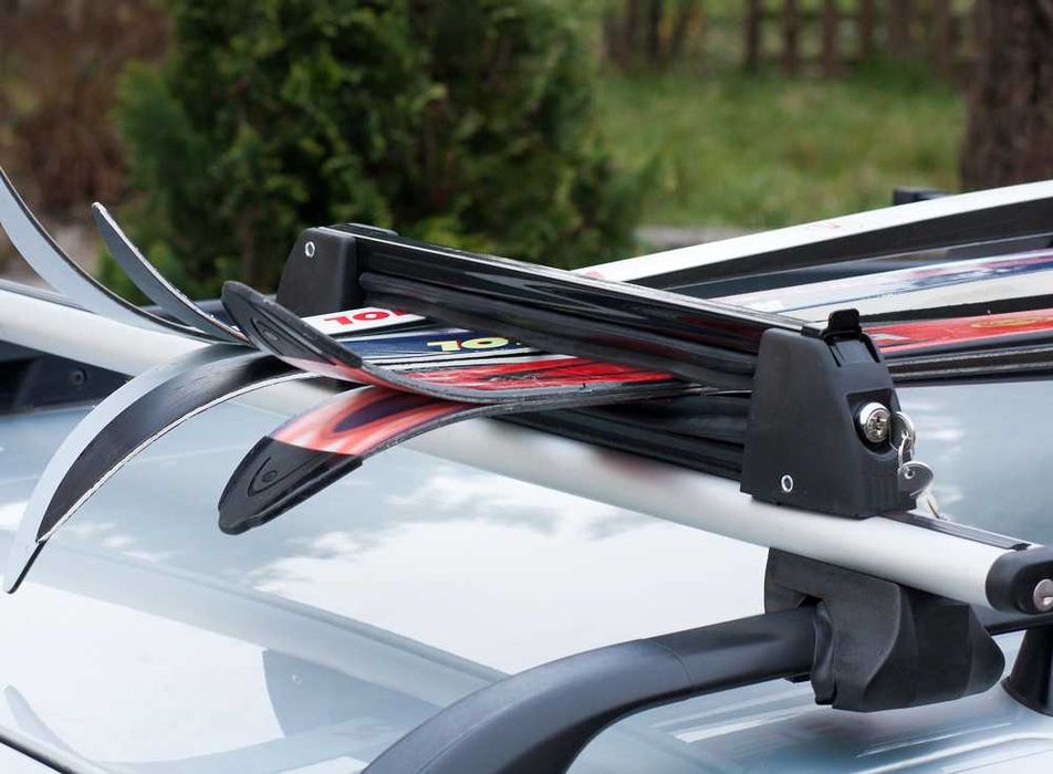 Крепление для лыж, сноубордов на крышу, поперечины, лыжные крепления