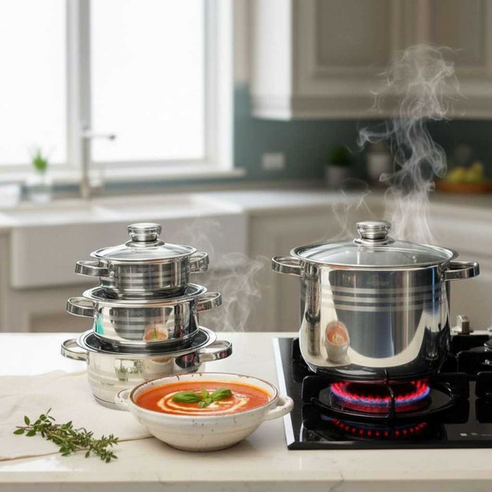 Комплект тенджери Cheffinger 10 части – Винаги вкусна храна.