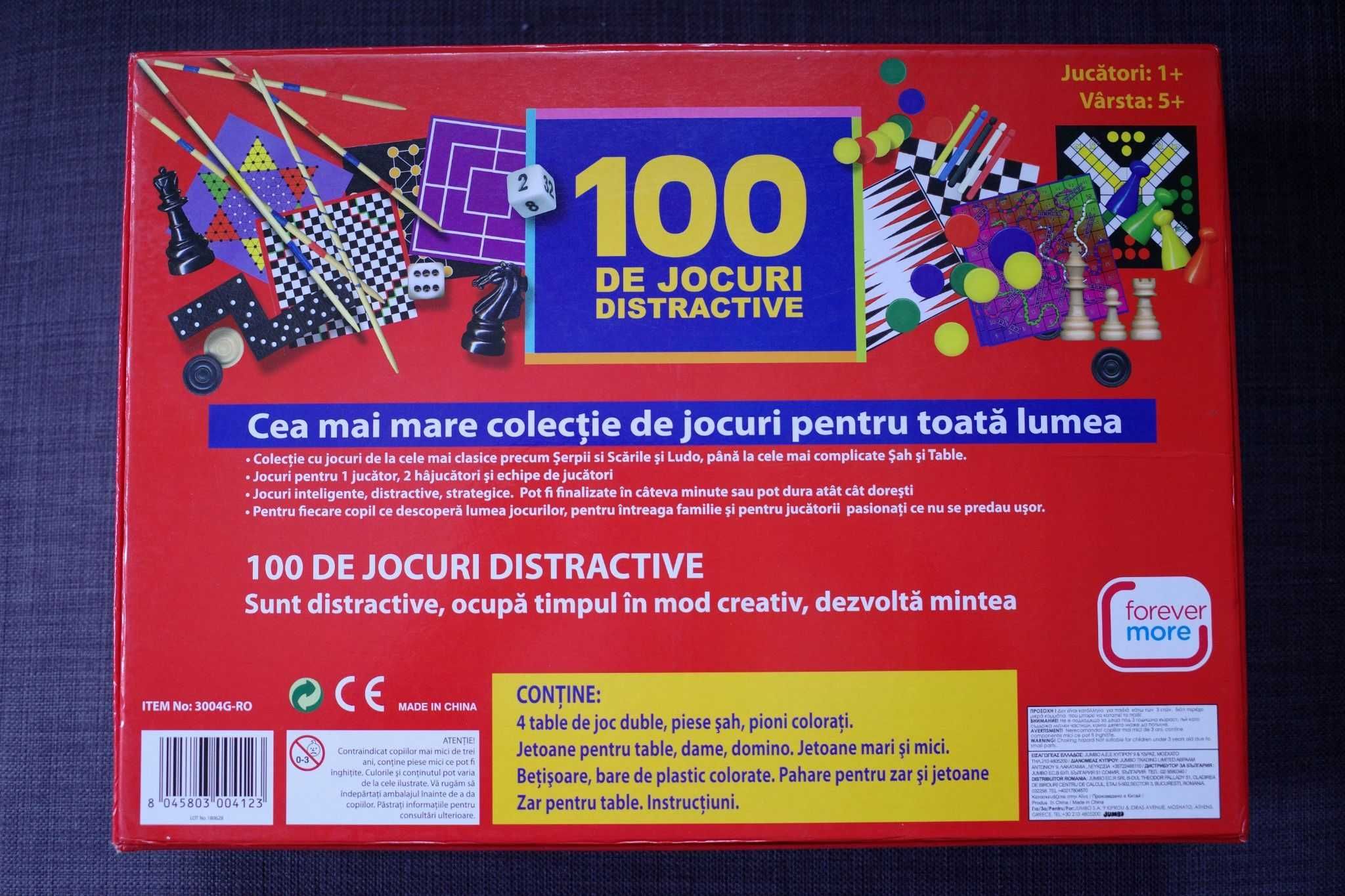 100 jocuri distractive - jocuri de masa clasice