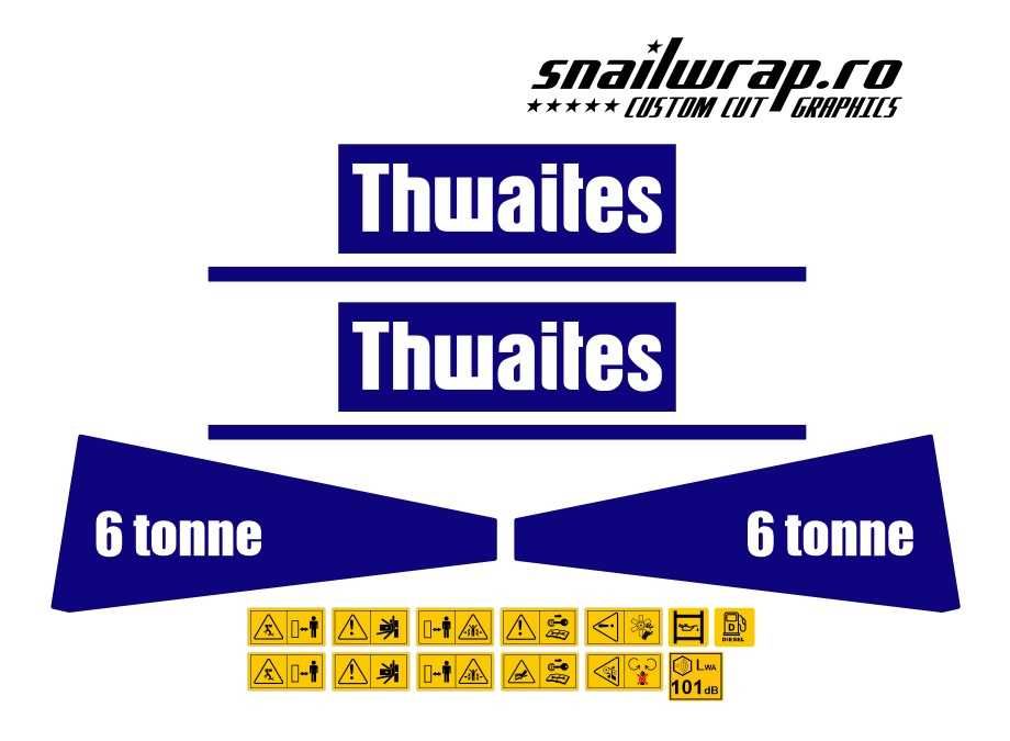 Stickere autocolante Dumper Thwaites 3T 6T 7T 9T Terex Benford Barford