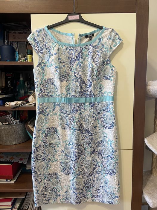 Rochie alb cu bleu Yokko