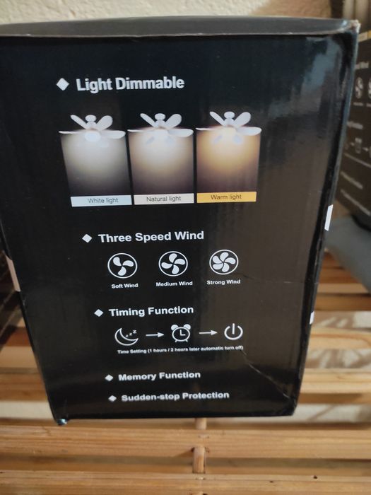 Candelabru cu ventilator si telecomanda