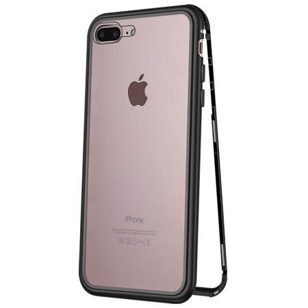 Husa Magnetic Case 360° pentru iPhone 7 Plus, Negru