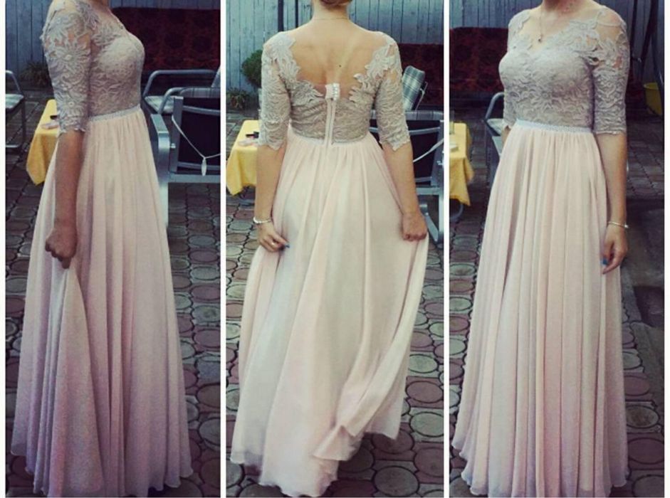 Rochie lunga dantela