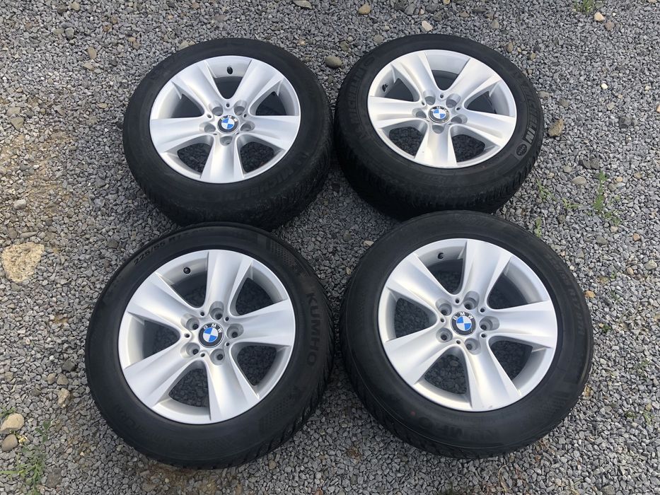 Jante BMW Style 327 pe 17 anvelope Kumho si Michelin 225 55 R17 6-8 mm