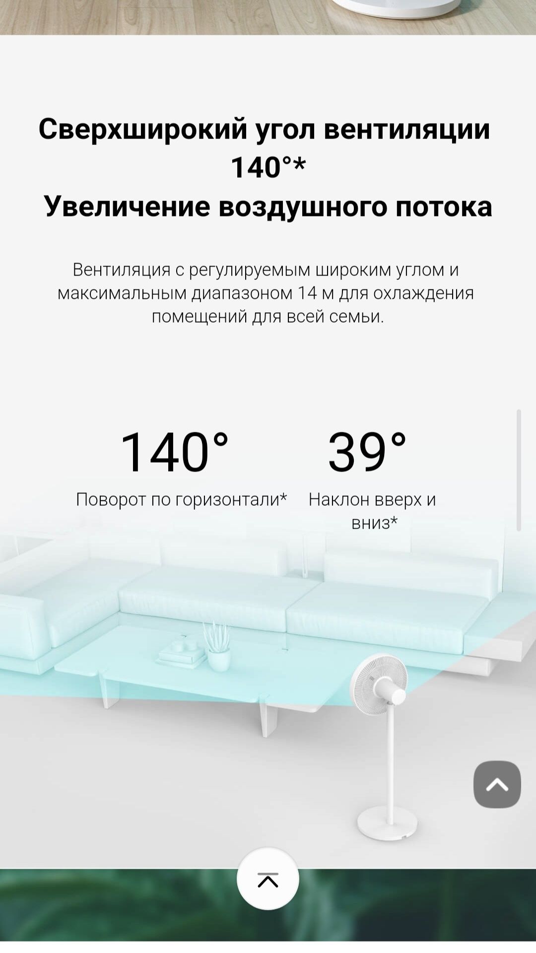 Напольный вентилятор Mi Smart Standing Fan 2  2025 New
