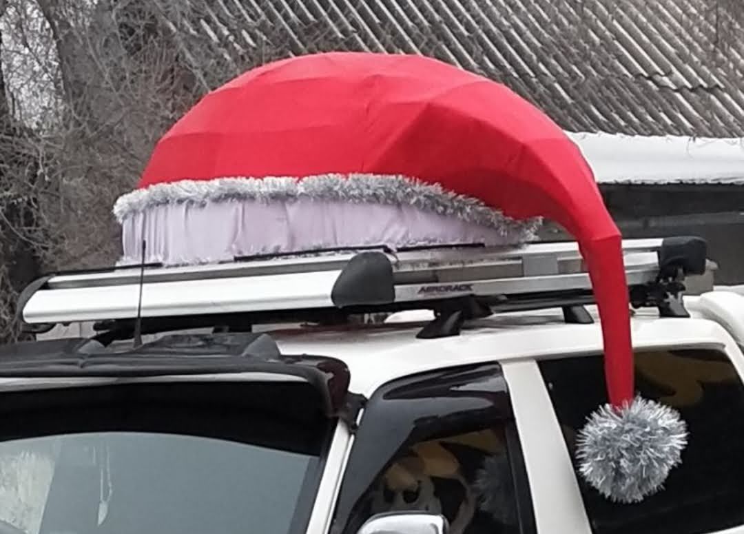 Новогодняя шапка Деда мороза