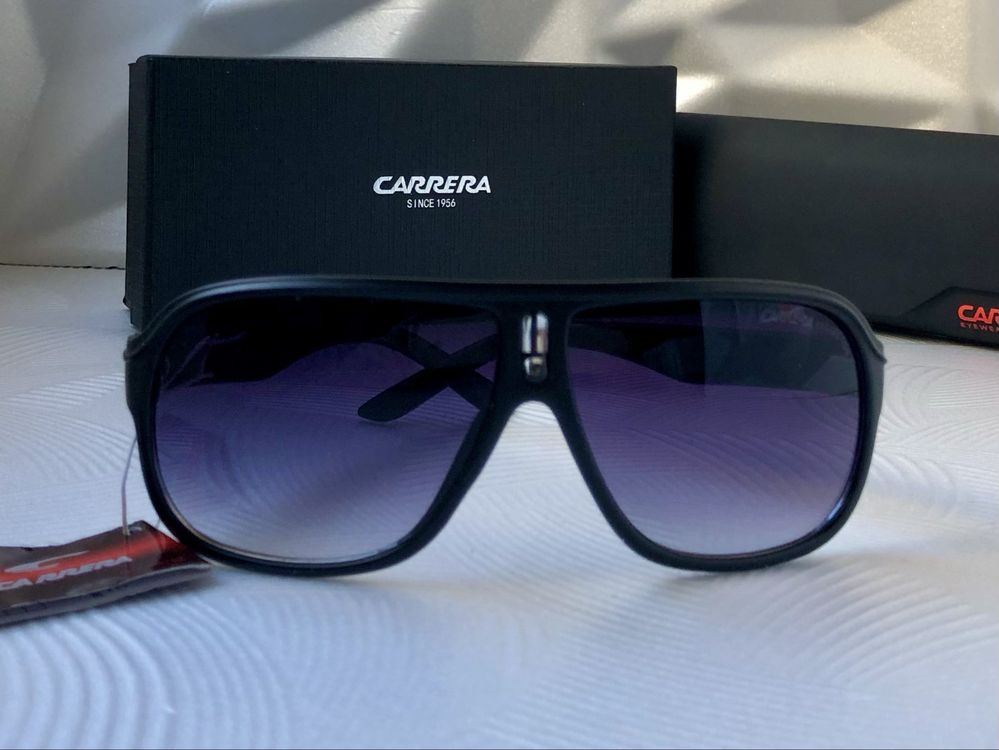 Мъжки слънчеви очила маска carrera 2 цвята черни