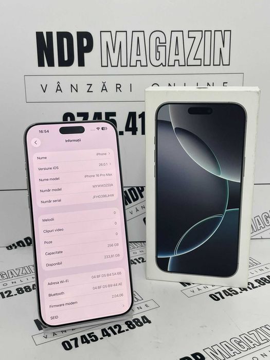 NDP Amanet NON-STOP Sos. Giurgiului 119 IPHONE 16 PRO MAX (43576)
