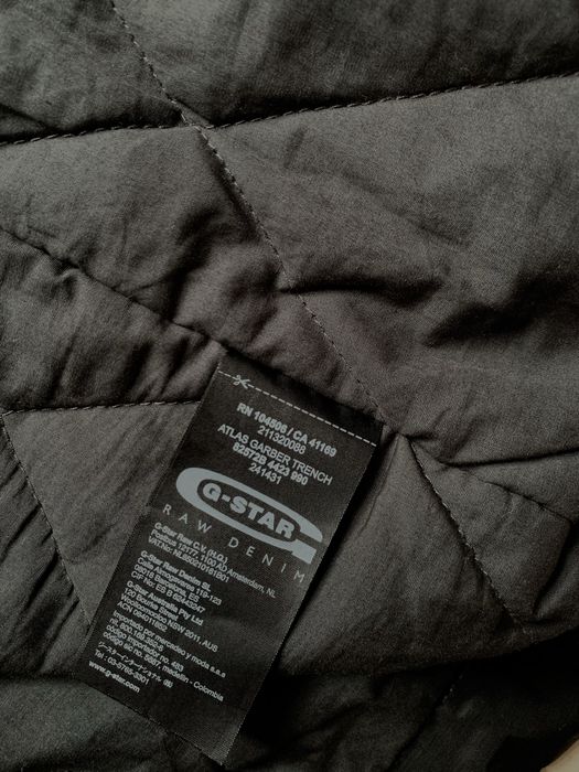 Geaca G-STAR Atlas Garber Trench, negru, marimea XL