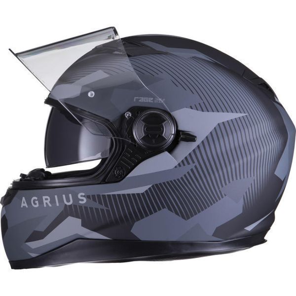 Casca Moto NOUA pe negru mat cu ochelari soare si 4 STELE SHARP, S-XL