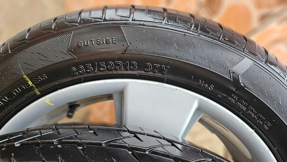 Vând jante aliaj R18+ cauciucuri noi de vara