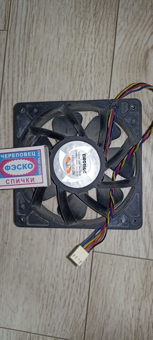 Вентилятор asic fan 12v 2.8a 4pin pwm