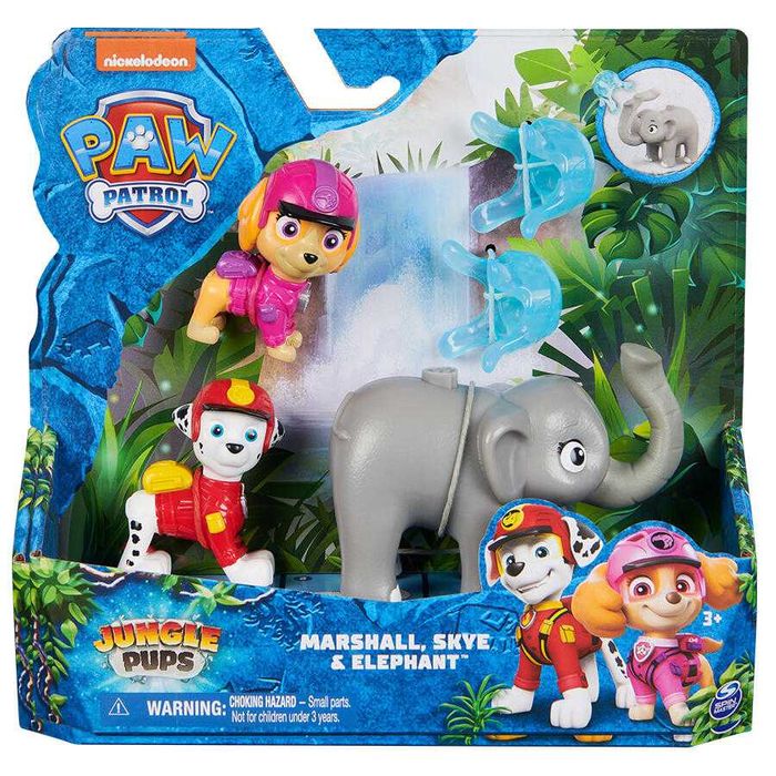 Комплект фигури кученца Paw Patrol Jungle Pups - 3 модела