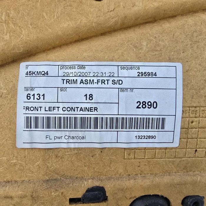 Fata usa interioara stângă fata Opel Corsa D