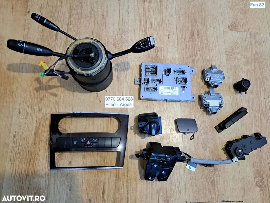 Mercedes SZL Panglica volan Panou butoane avarii ESP DSR Bloc lumini Panou butoane umplere Calculator confort Camera nigt vision Senzor parcare Capac carlig bara Broasca incuietoare haion W221 W164 W169 W245 W205 W253 W251 W216 W447