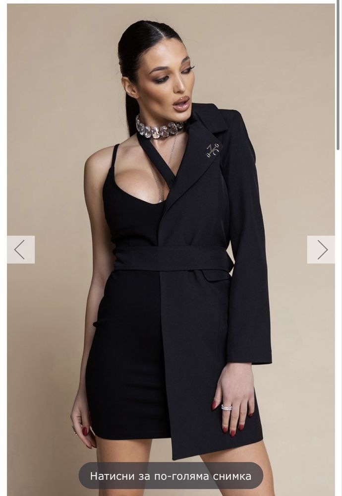 Черна рокля Nikole Collection