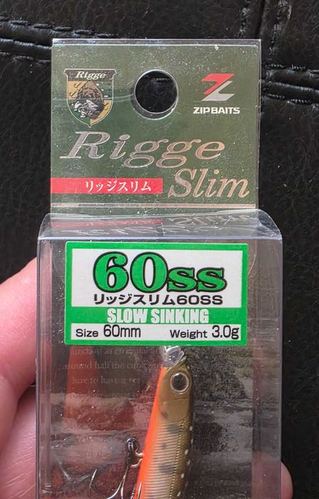 Воблер ZipBaits Rigge 60SS Slim Minnow Спининг Риболов  Раз.6 см.3 гр.
