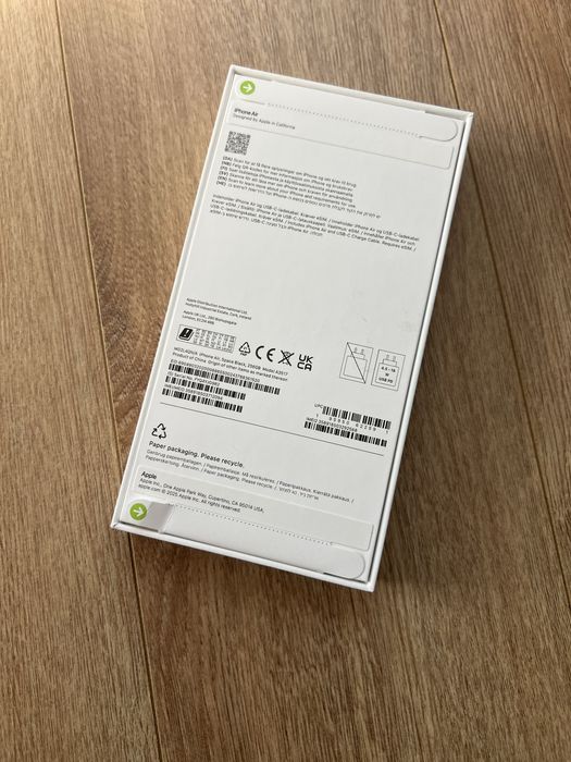 Запечатан! Iphone 17 AIR 256gb Black / НОВ!