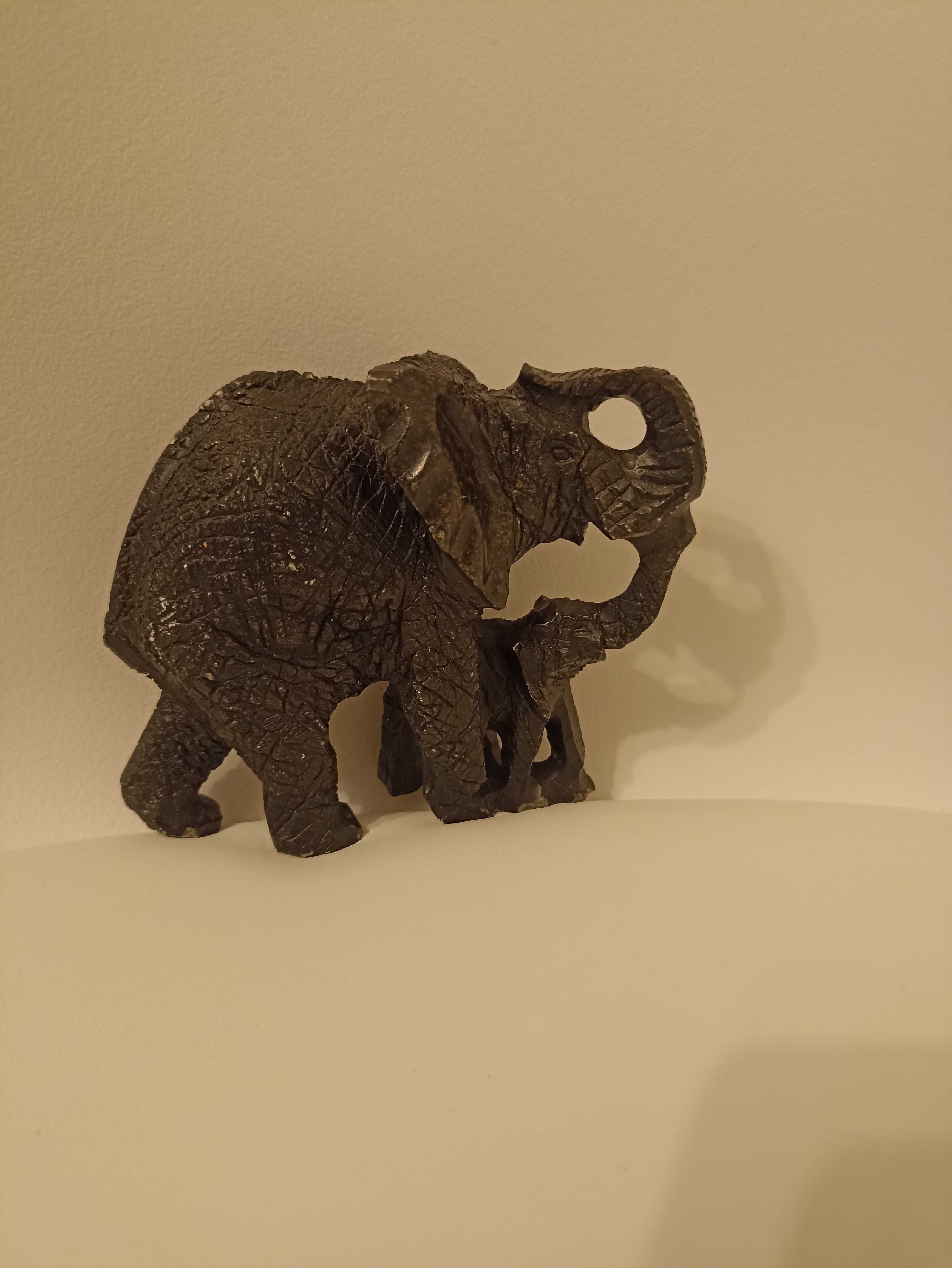 Elephant' original African   Piatră Shona  sculptură Zimbabwe Sec 20