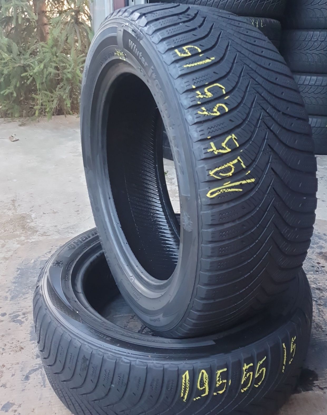 2 Anvelope Hankook 195 55 R15  M/S iarnă Stare Perfectă