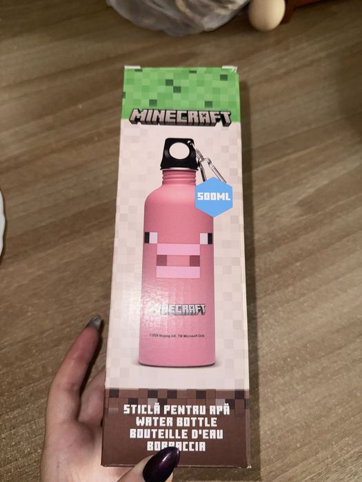 Sticla apa Minecraft Carrefour Pig