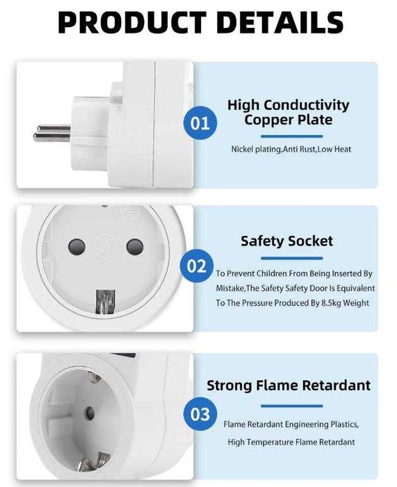 Волт Реле Защита от Пренапрежение Дисплей Програма АвтомВъзстановяване