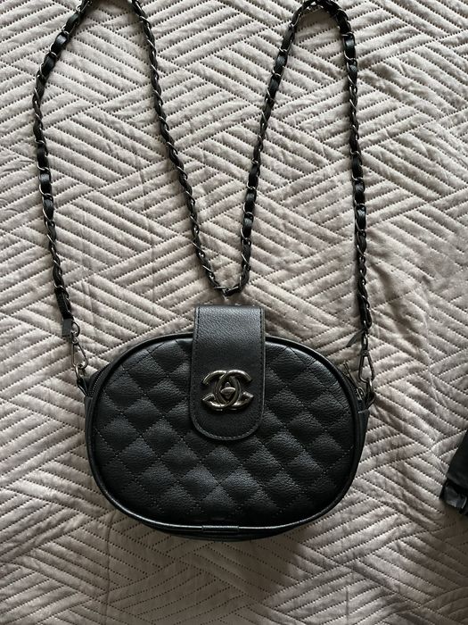 Дамка черна чанта Шанел