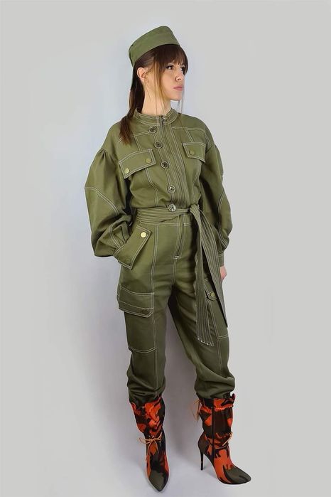 Salopeta de Blugi, Aviator Kaki Dama