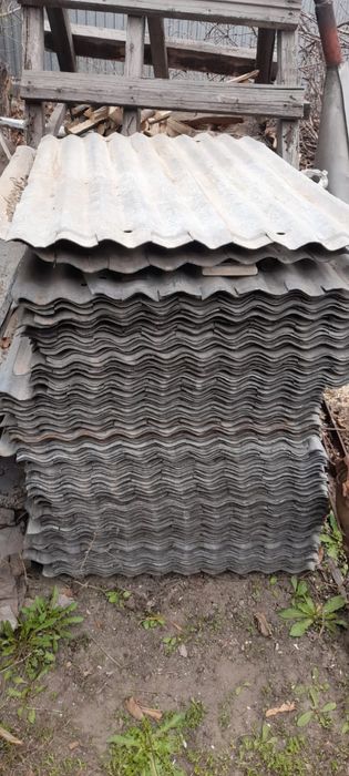 Шифер металлический, оцинкованный, б/у