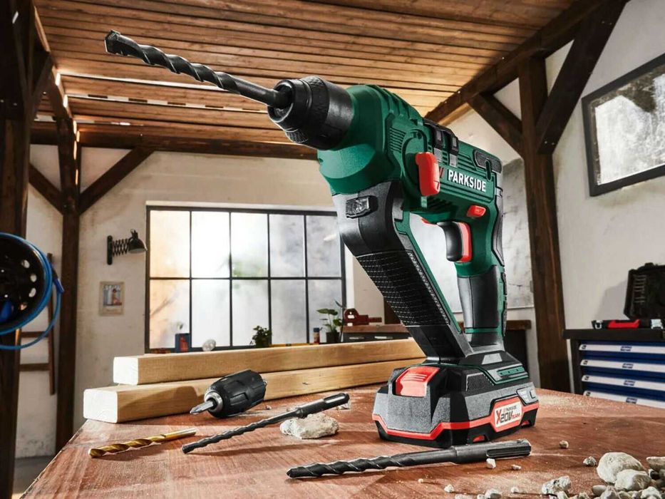 НОВ Немски Акумулаторен Перфоратор SDS 20 V LI-ON Parkside Боди