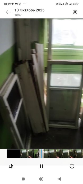 Окна деревянные после монтажа