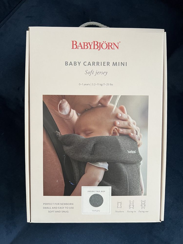 Marsupiu Baby Bjorn mini gri