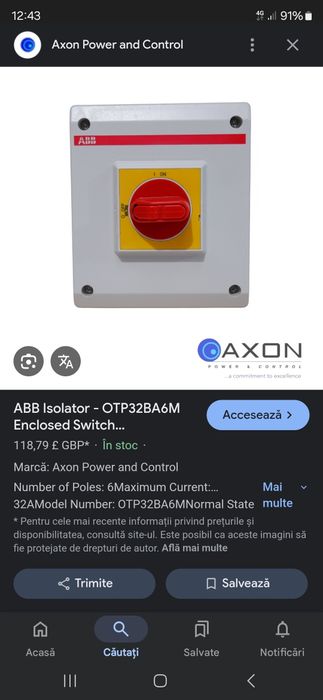 Întrerupător industrial