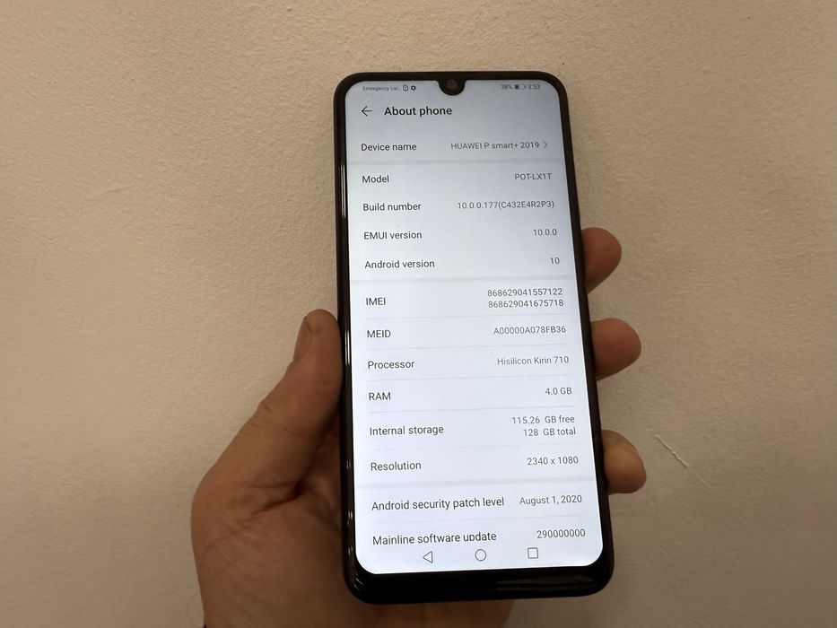 Huawei P Smart Plus 2019, 128 gb, 4 gb ram, Black, dual sim