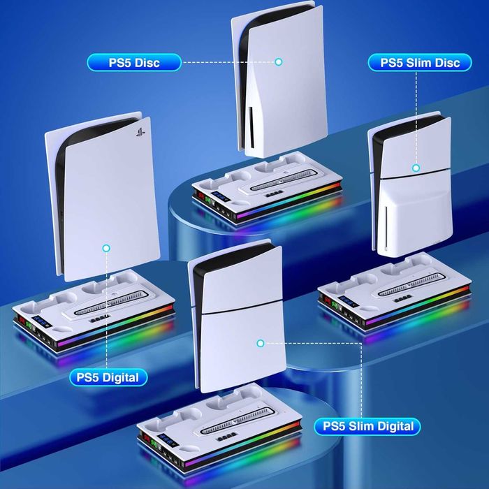 Suport PS5 cu lumină Rgb